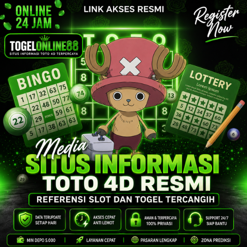Galeri foto TOGELONLINE88 Media Situs Informasi Toto 4D Resmi Dengan Referensi Slot Dan Togel Tercangih di Jakarta